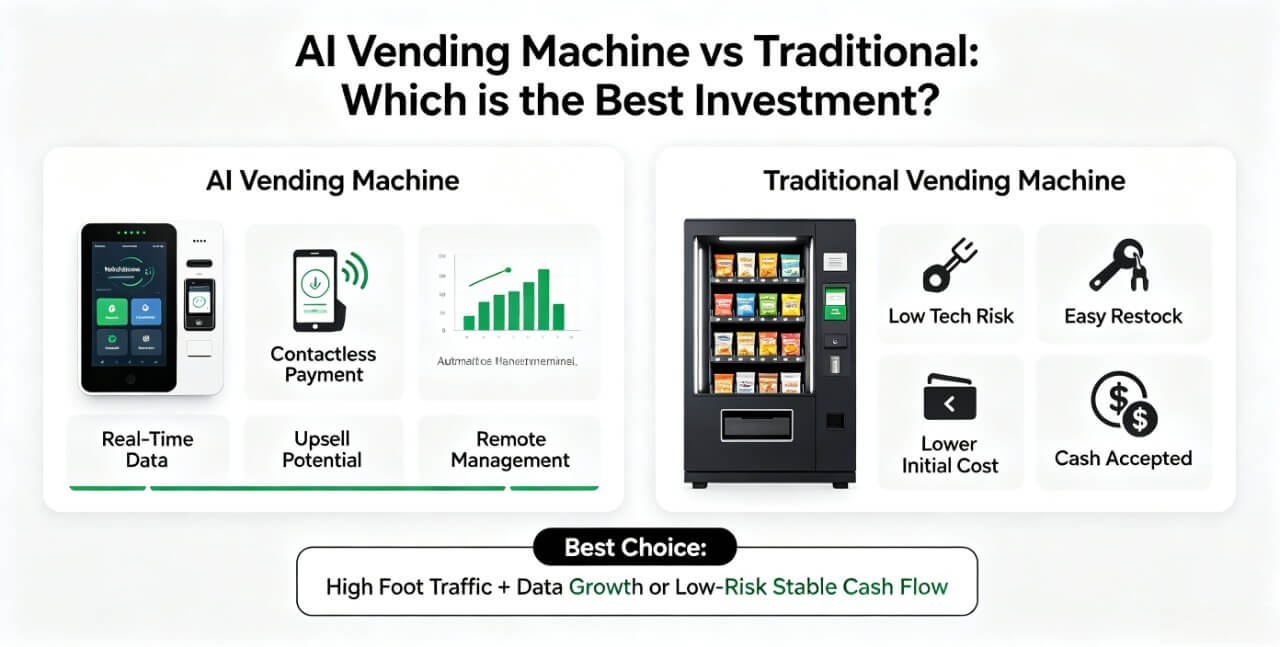 AI Vending Machine vs Traditional