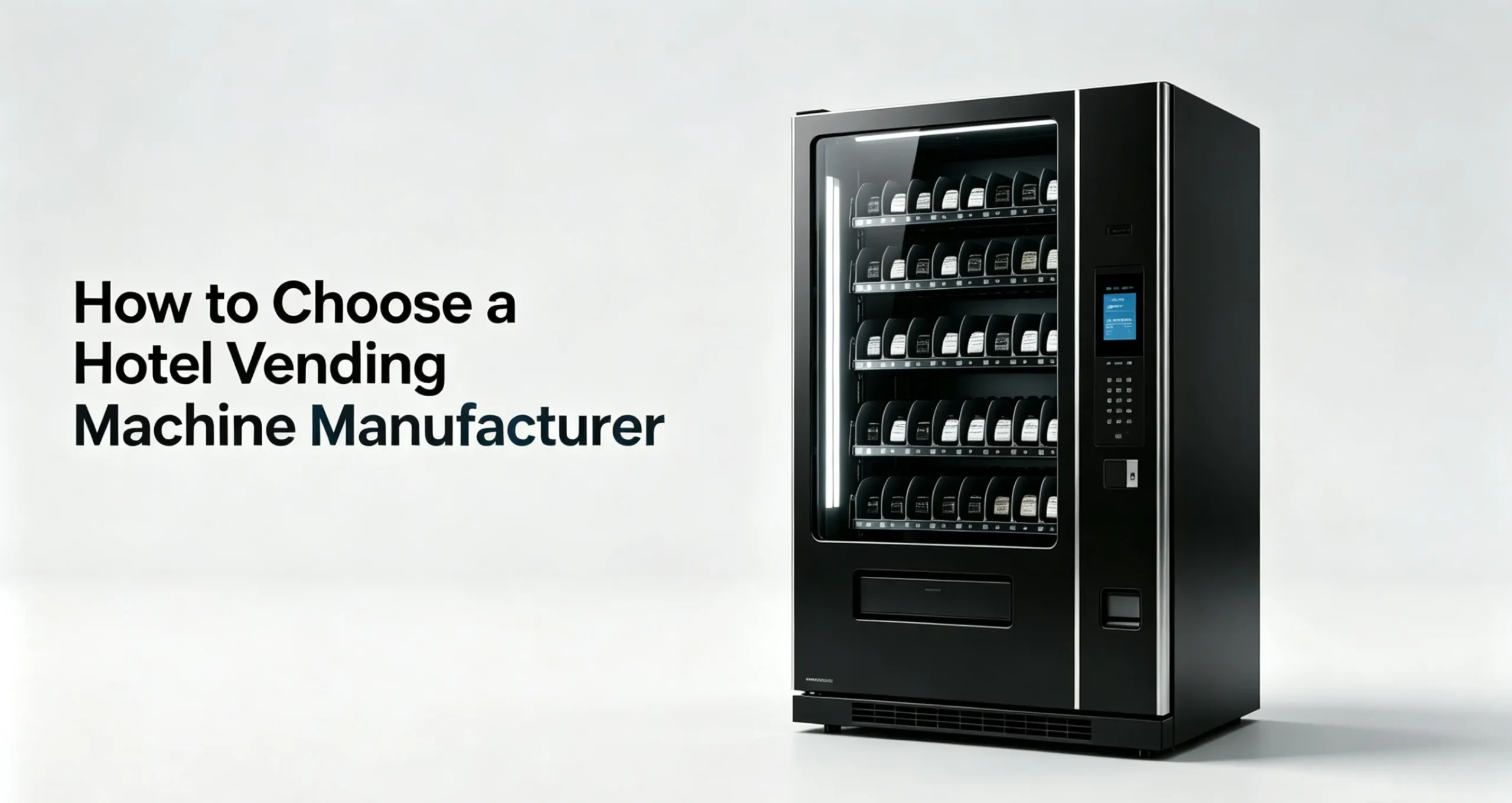 How to Choose a Hotel Vending Machine Manufacturer