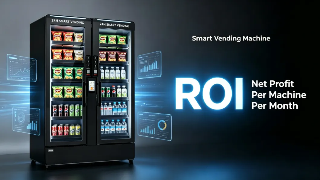 Smart Vending Machine Net Profit Per Machine Per Month ROI