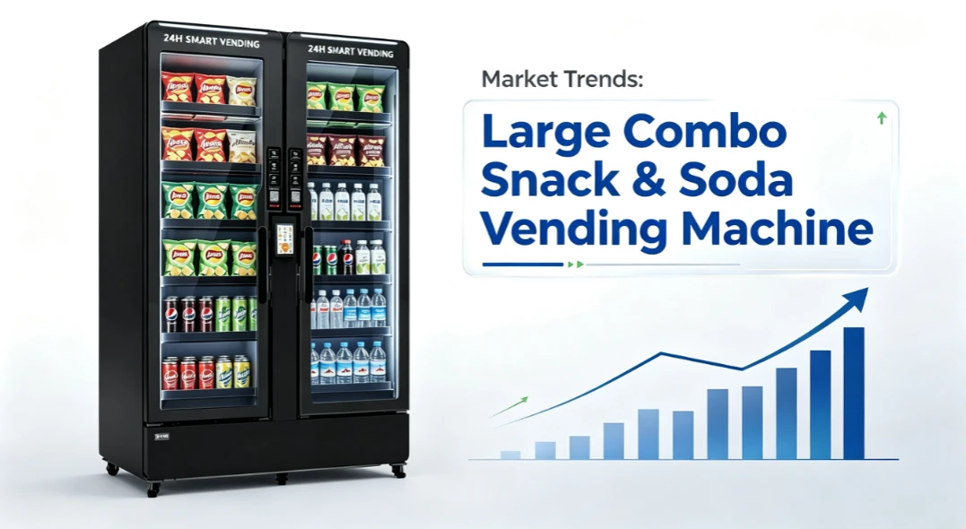 Market Trends Large Combo Snack & Soda Vending Machine