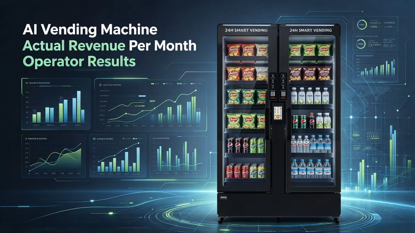 AI Vending Machine Actual Revenue Per Month Operator Results