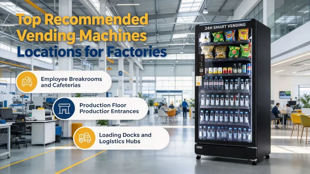 Top Recommended Vending Machines Locations for Factories